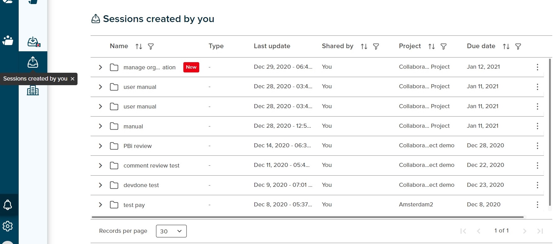 manage files